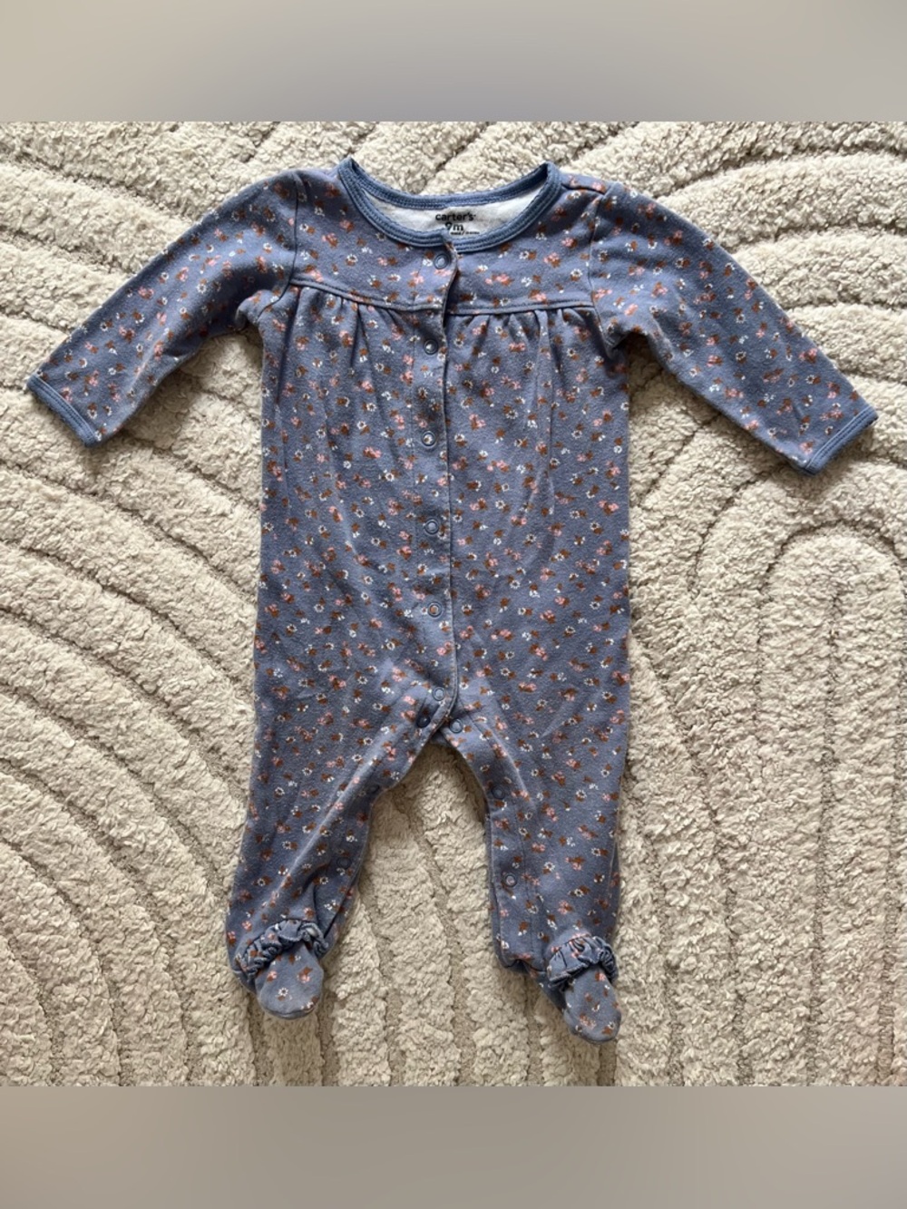 Carter's 6-9 Month Floral Footed One-Piece
